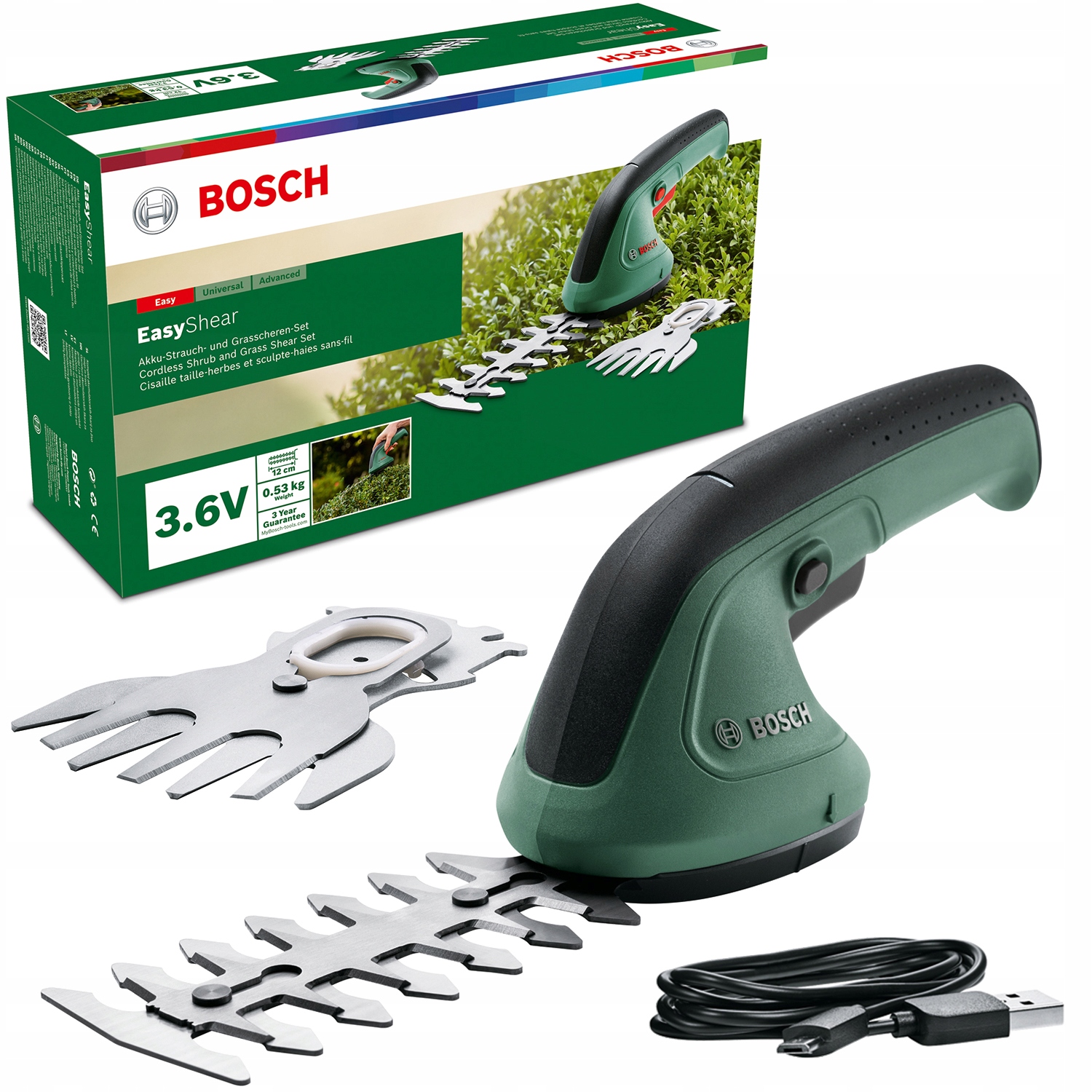 Nożyce Do Krzewów I Trawy Bosch Easyshear 3,6V