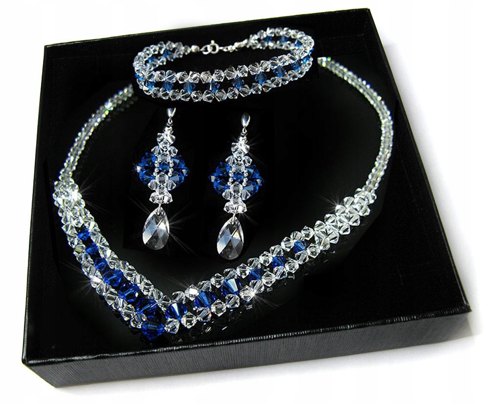 

Komplet z kryształów Swarovski 346 Blue