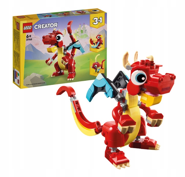 LEGO CREATOR 3w1 - Czerwony smok 31145