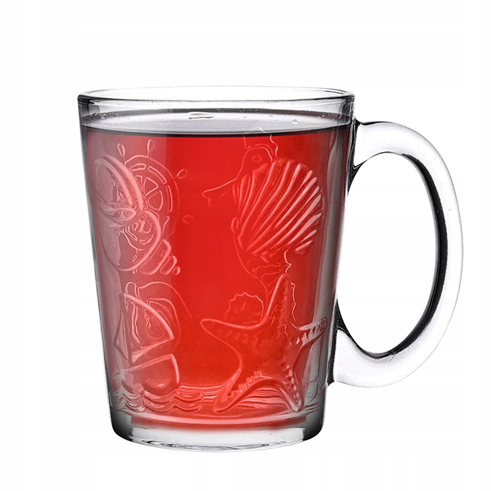 

Szklanka Do Kawy Herbaty Ocean Rybki Muszelki 0,3L