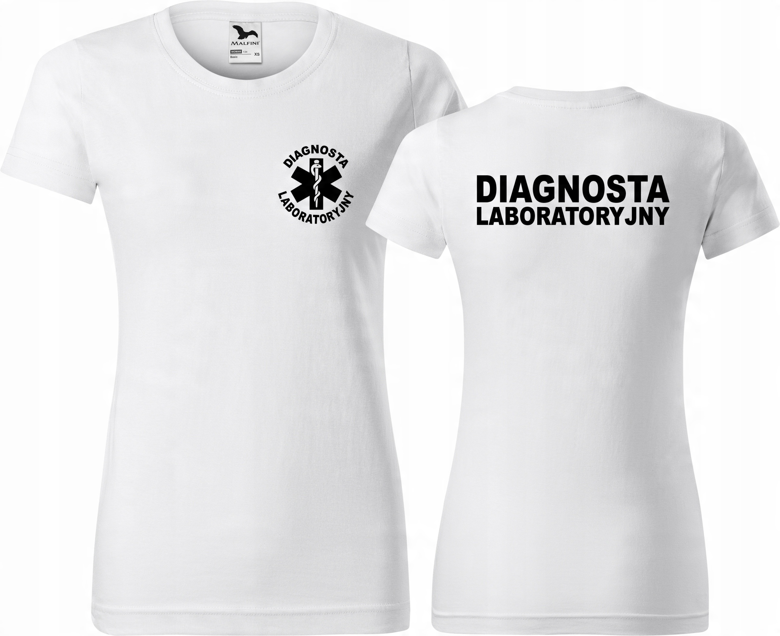 

Damska koszulka medyczna Diagnosta Laboratoryjny