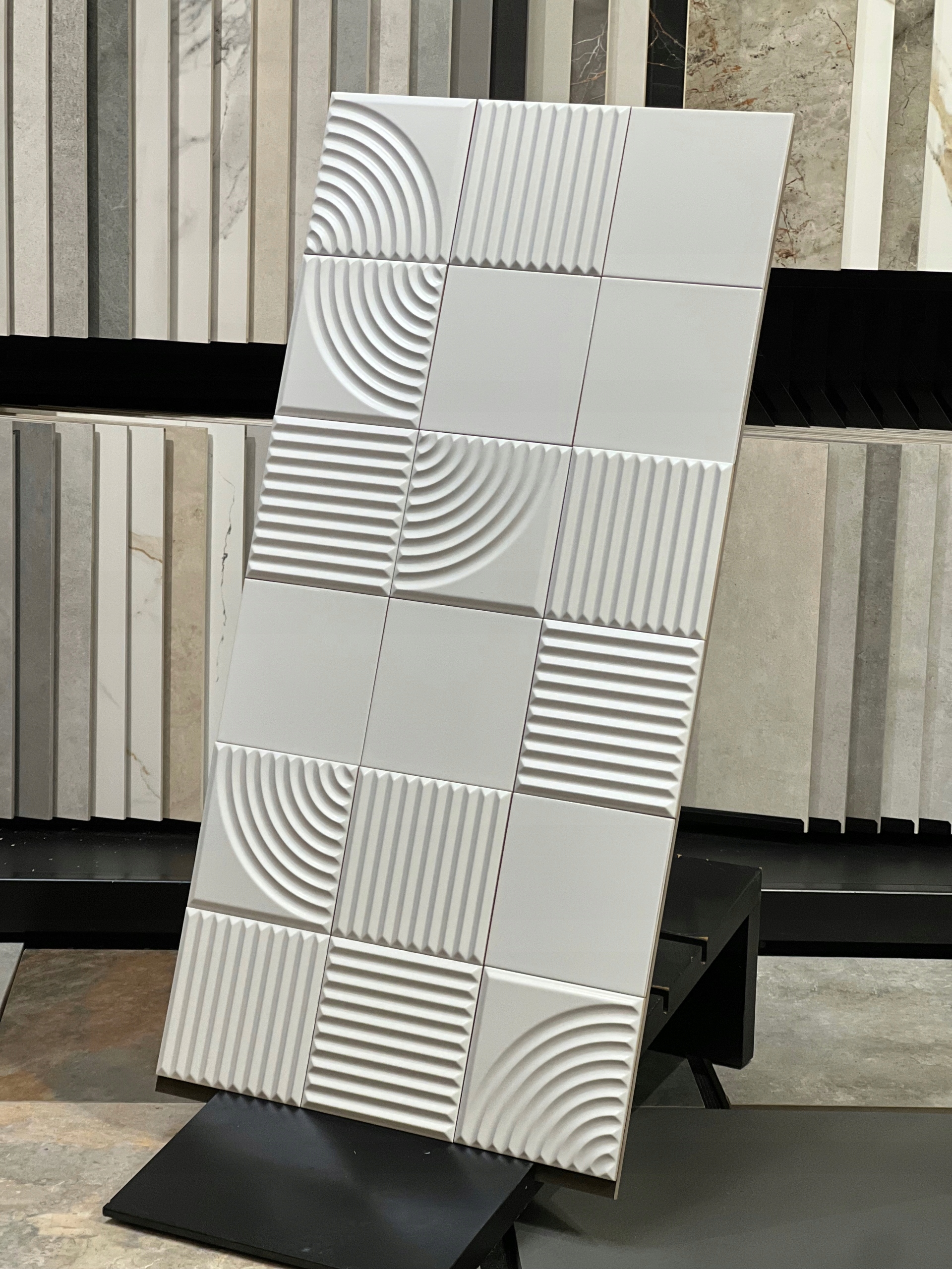 Neve Creative Bianco dekor A Str. Mat 19,8x19,8 Ściana Typ gres