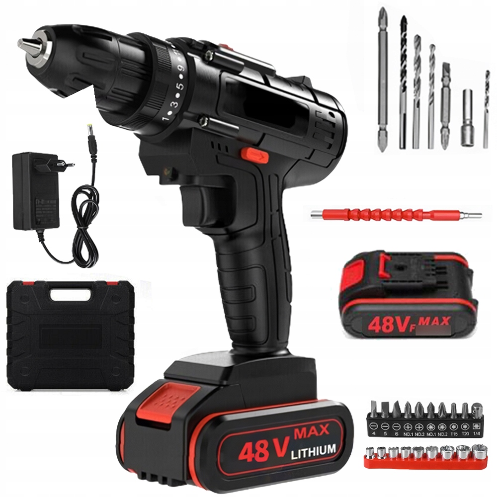 Aku Vrtačka Se Dvěma Li-ion Akumulátory A Nabíječkou