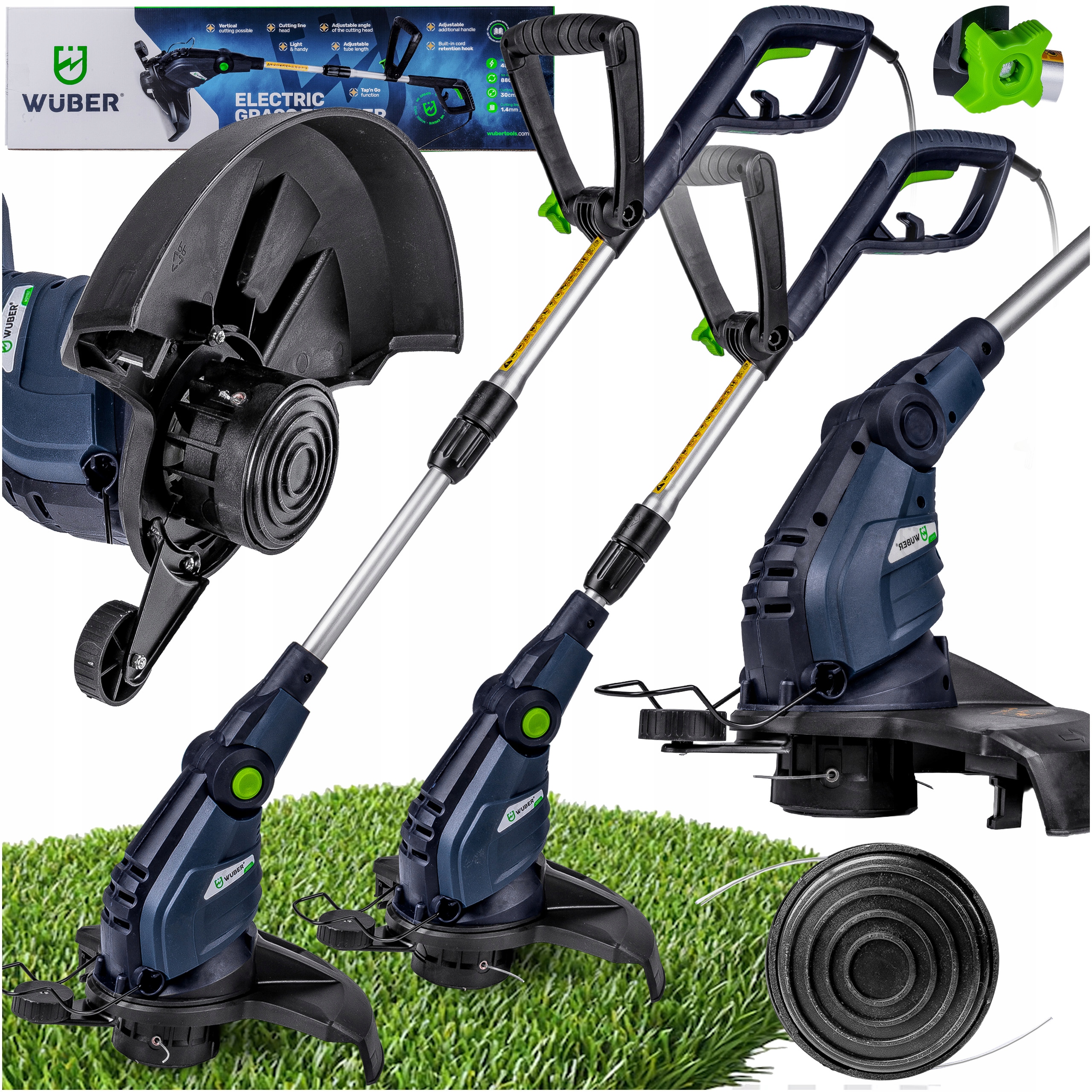 Podkaszarka Kosa Elektryczna Do Trawy Wykaszarka Głowica Żyłka 1,4MM Wuber