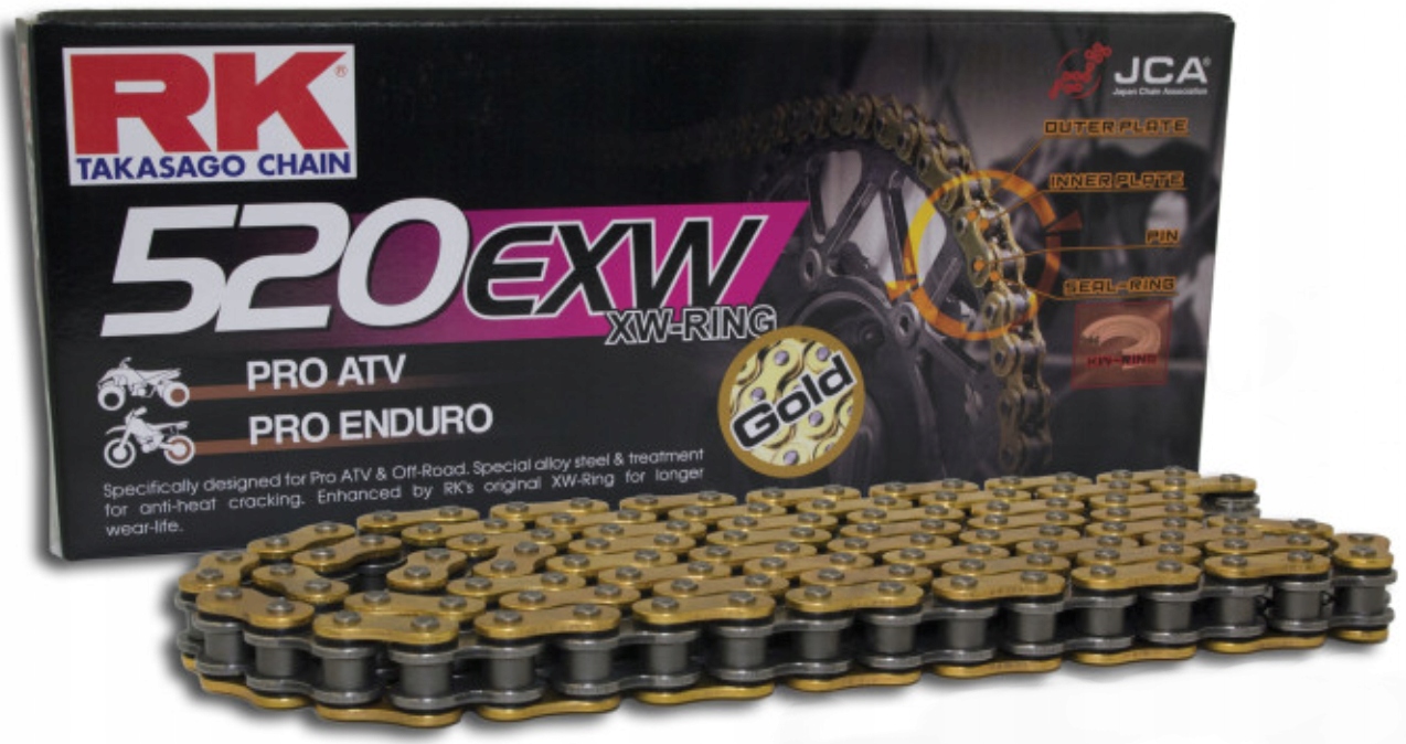 Hnací řetěz 520EXW/114 Husqvarna Wr 125 98-05