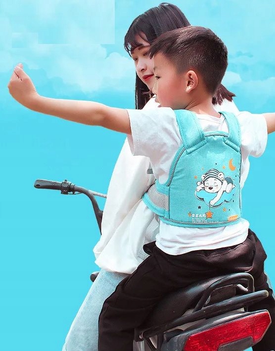 PAS BEZPIECZEŃSTWA DLA DZIECKA SZELKI NA MOTOR ODBLASK Model SKU74916