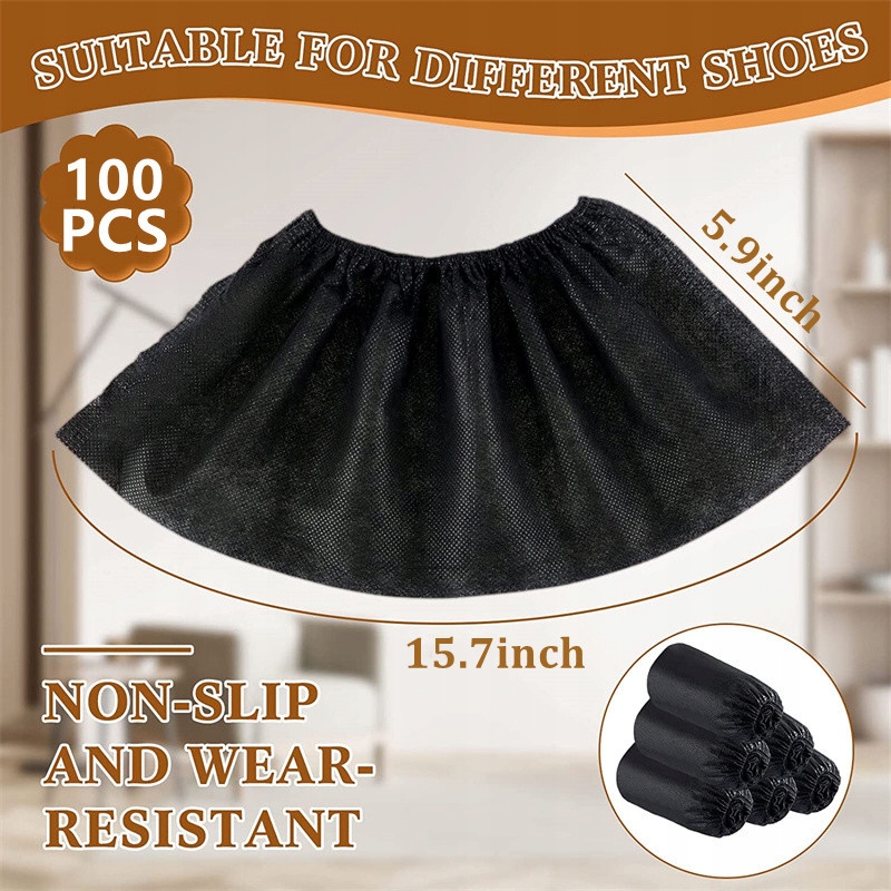 Disposable Boot & Shoe Covers 100PCS Non-Slip Kod producenta 787e45db-2017