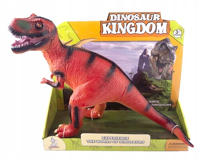 

Dinozaur T-rex Duża Gumowa Figurka Dźwięk 55CM