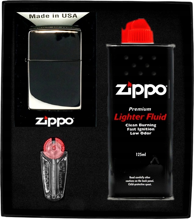 Dárková sada Zapalovač Zippo Black Ice č. 1