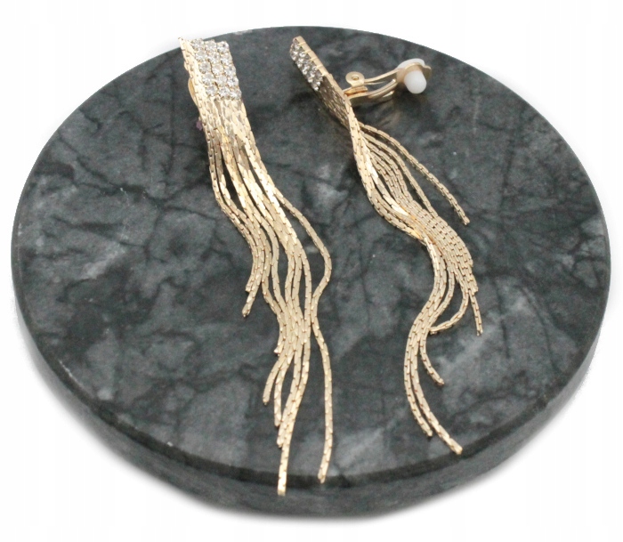 ZŁOTE KLIPSY DŁUGIE ŻMIJKI MULTI MEGA EFEKTOWNE Rodzaj Klasyczne