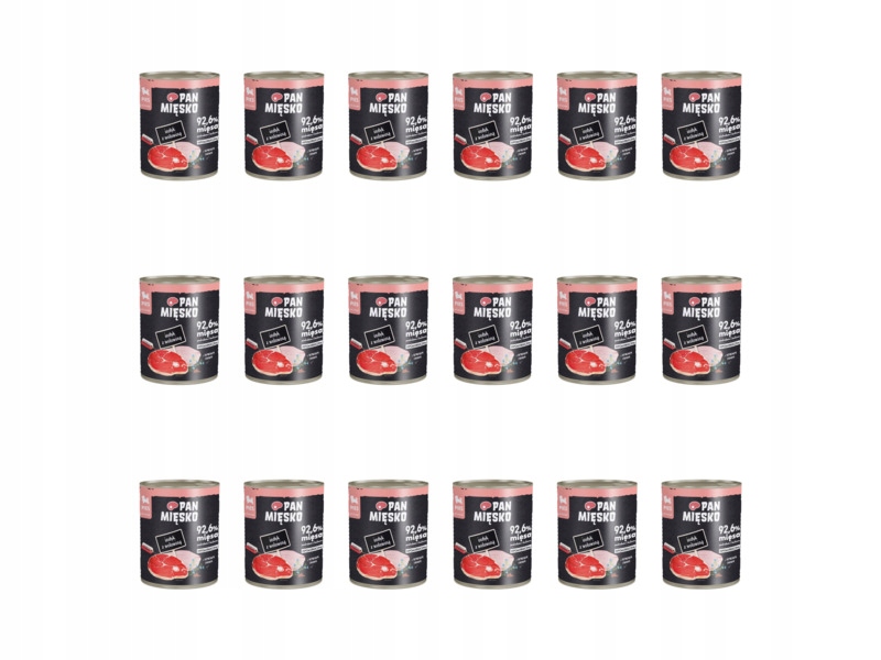 Karma dla psa Pan Mięsko Indyk z wołowiną 18 x 800 g
