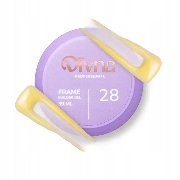 Divna Frame Builder Gel 28 30 ml stavební gel na nehty, barevný
