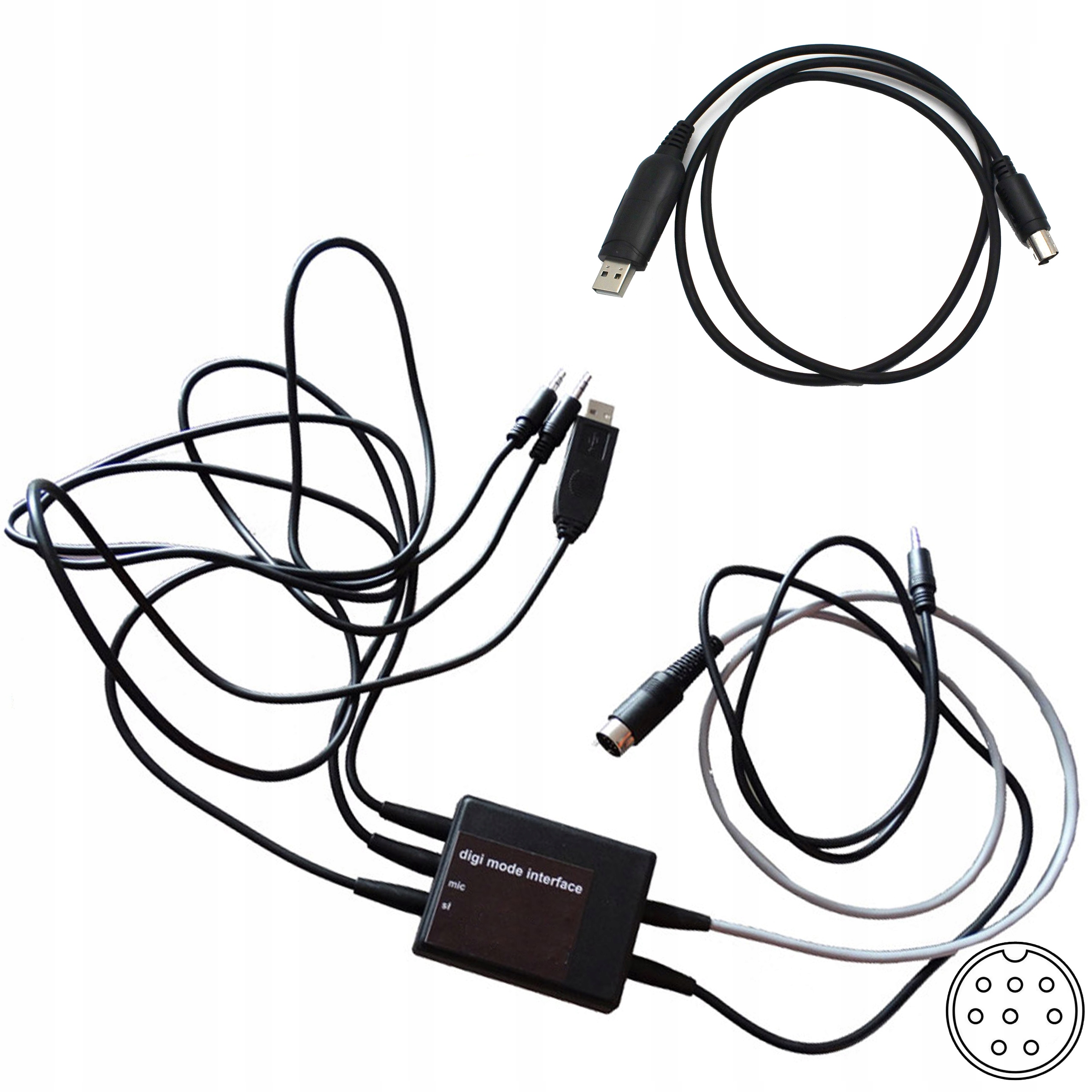 Yaesu FT-857, FT-857D, FT-897, FT-897D kompletne digi interfejs audio Cat