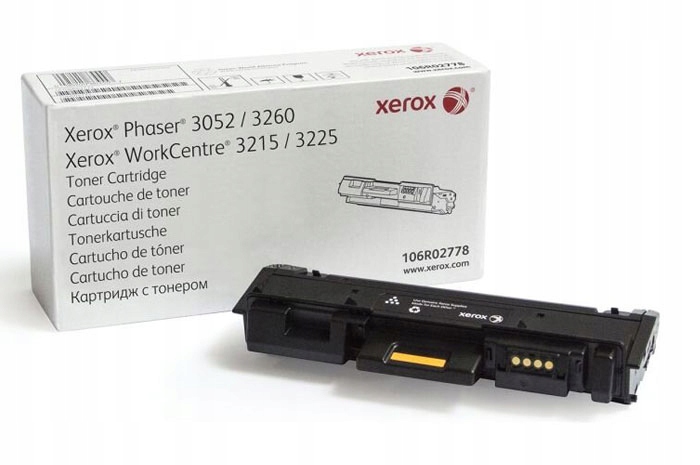 Originálny čierny toner Xerox Phaser 3052, 3260, WorkCentre 3215, 3225 (106)