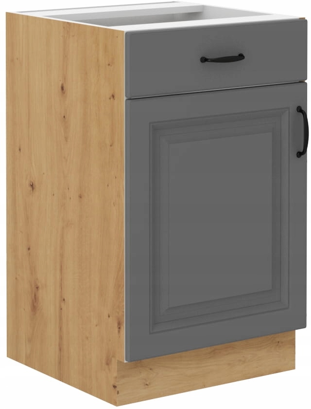 Spodní Kuchyňská Skříňka Stilo 50 CM, Šedý Dub Artisan