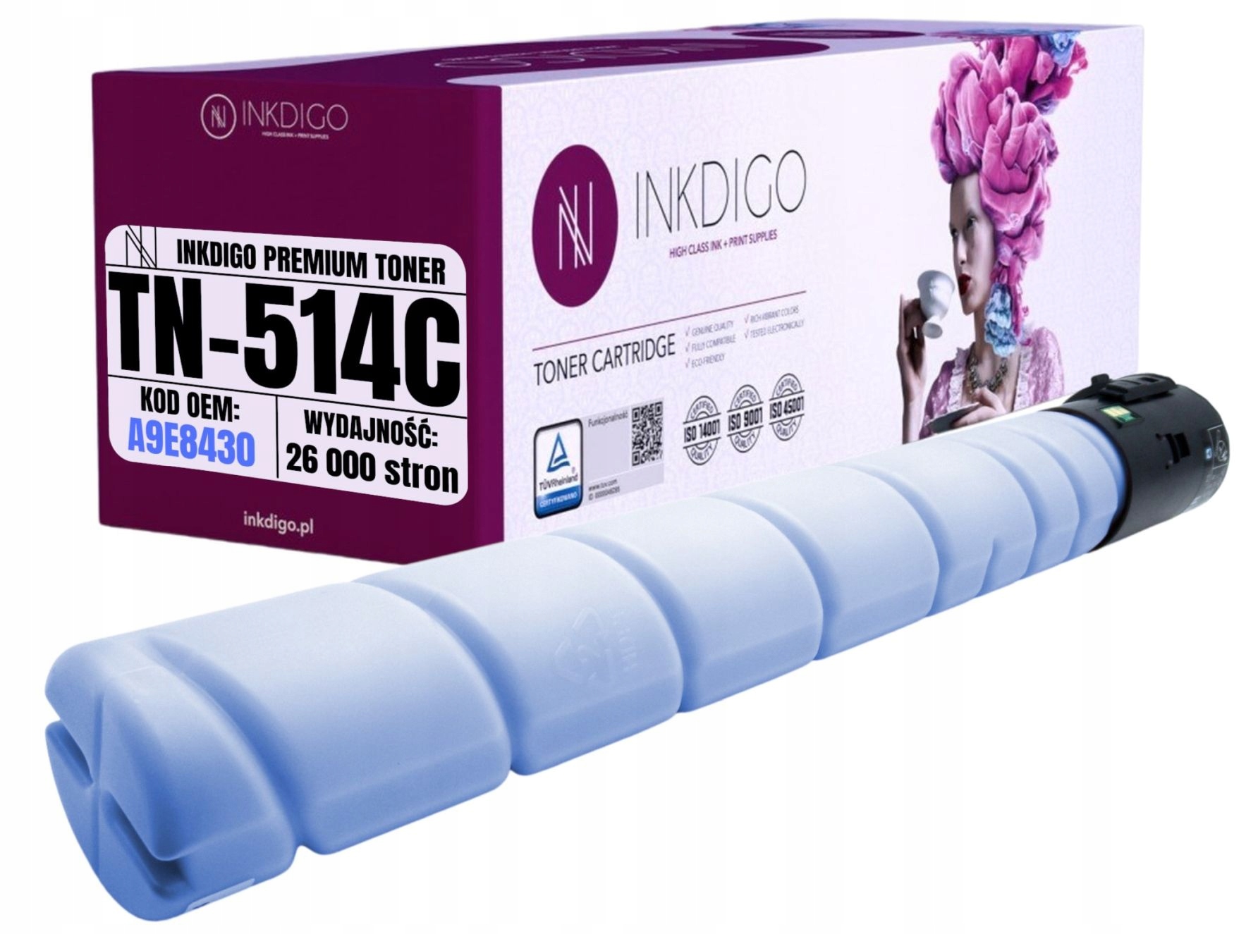 Toner Do Tiskárny Konica Minolta Bizhub C458 C558 C658 Náhrada TN514C