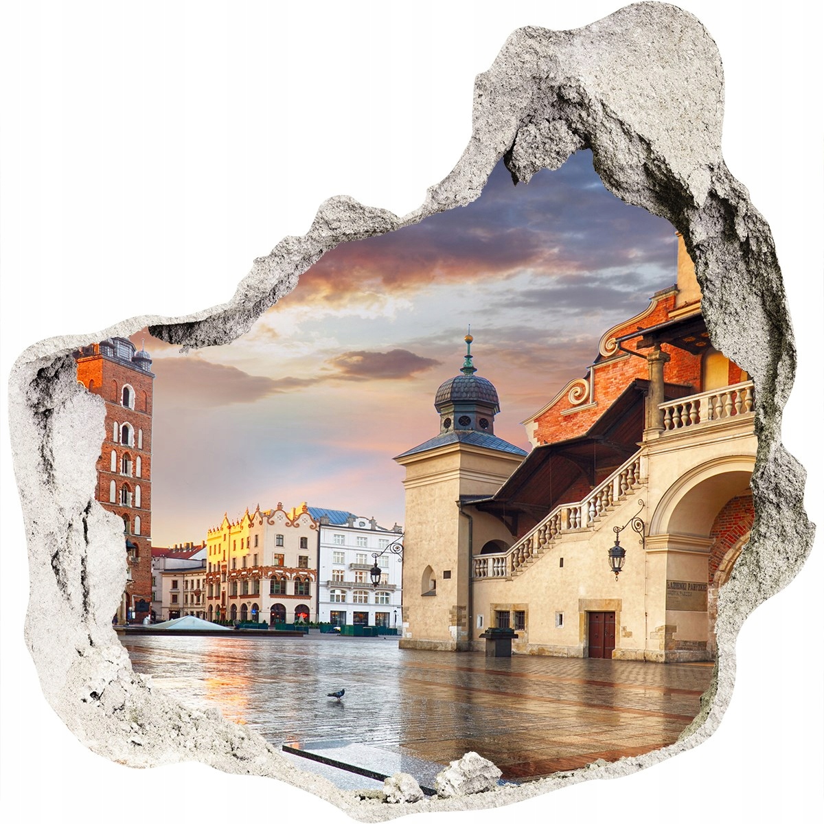 

Fototapeta dziura ścienna 3d Kraków Polska 125x125