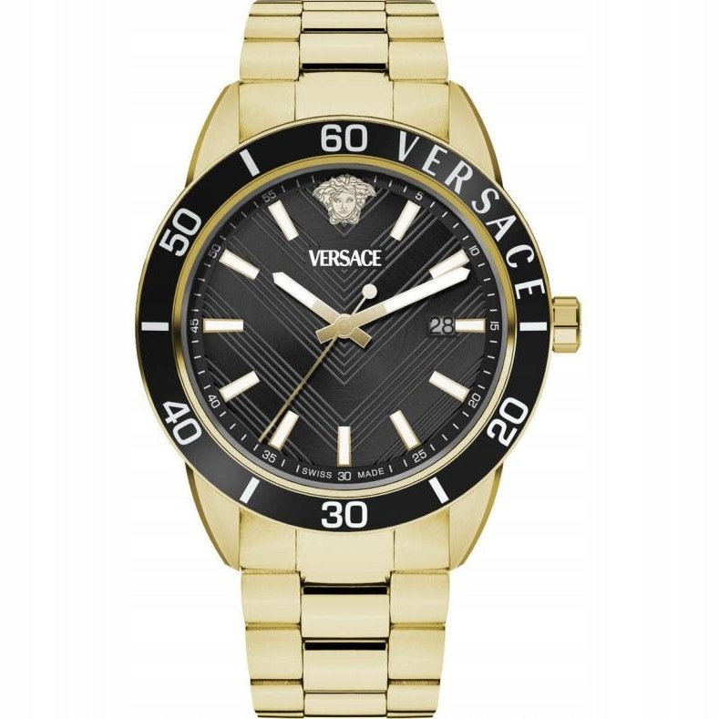 Pánské Hodinky Versace VEYCA0724 zlatý náramek