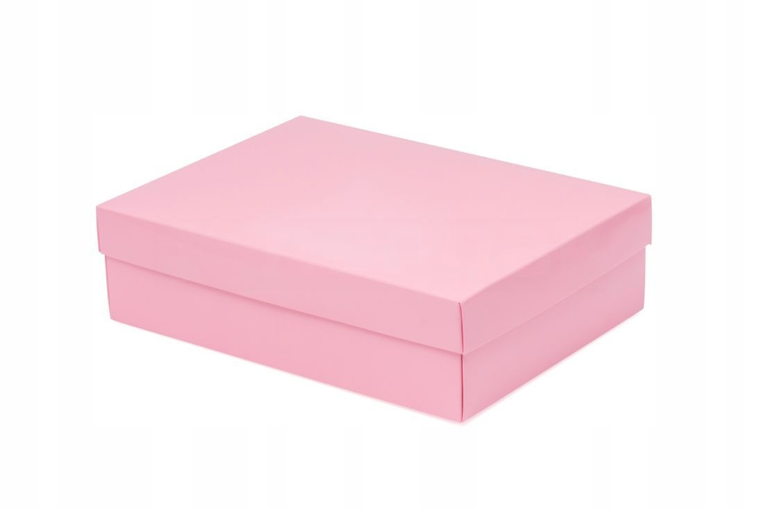 

Pudełko Laminowane 250x180x70mm Ozdobne Różowe