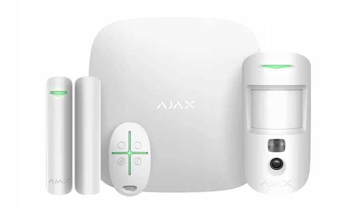 StarterKit Cam biely bezdrôtový zabezpečovací systém Ajax 38172.58.WH1