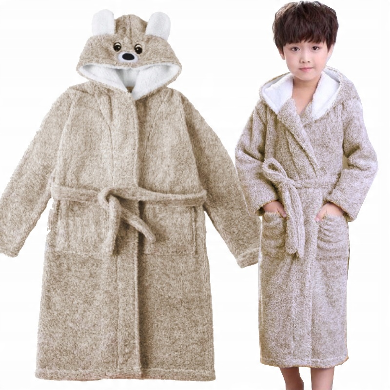 

Szlafrok Dziecięcy Kigurumi Miś Brąz Beż 128/134