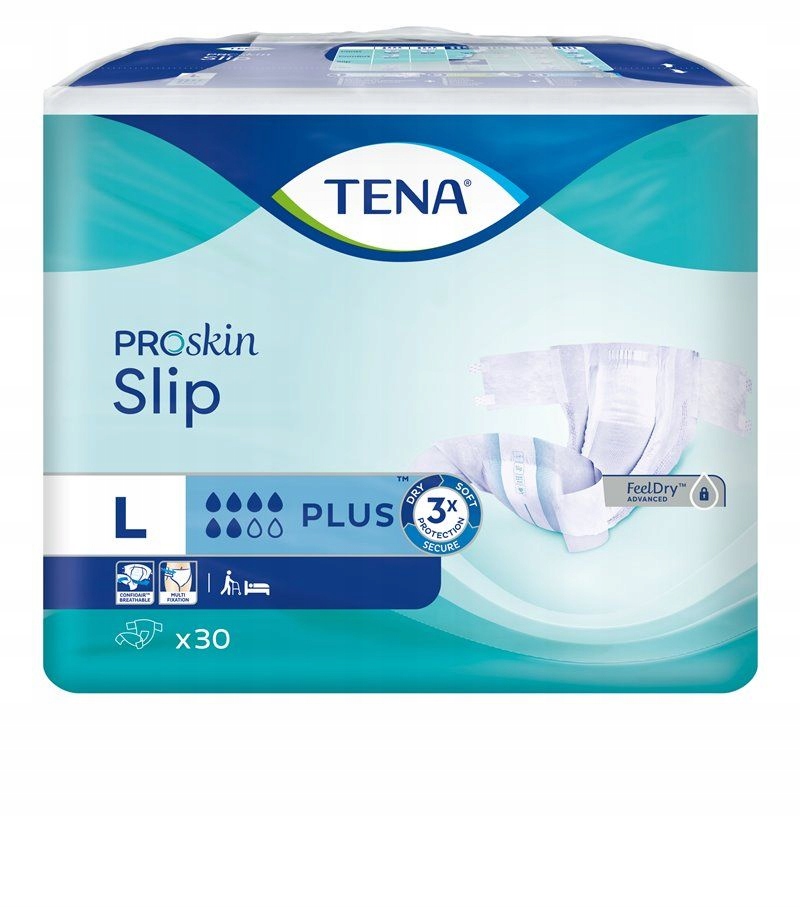 

Pieluchomajtki Tena Slip ProSkin Plus L (30 szt.)