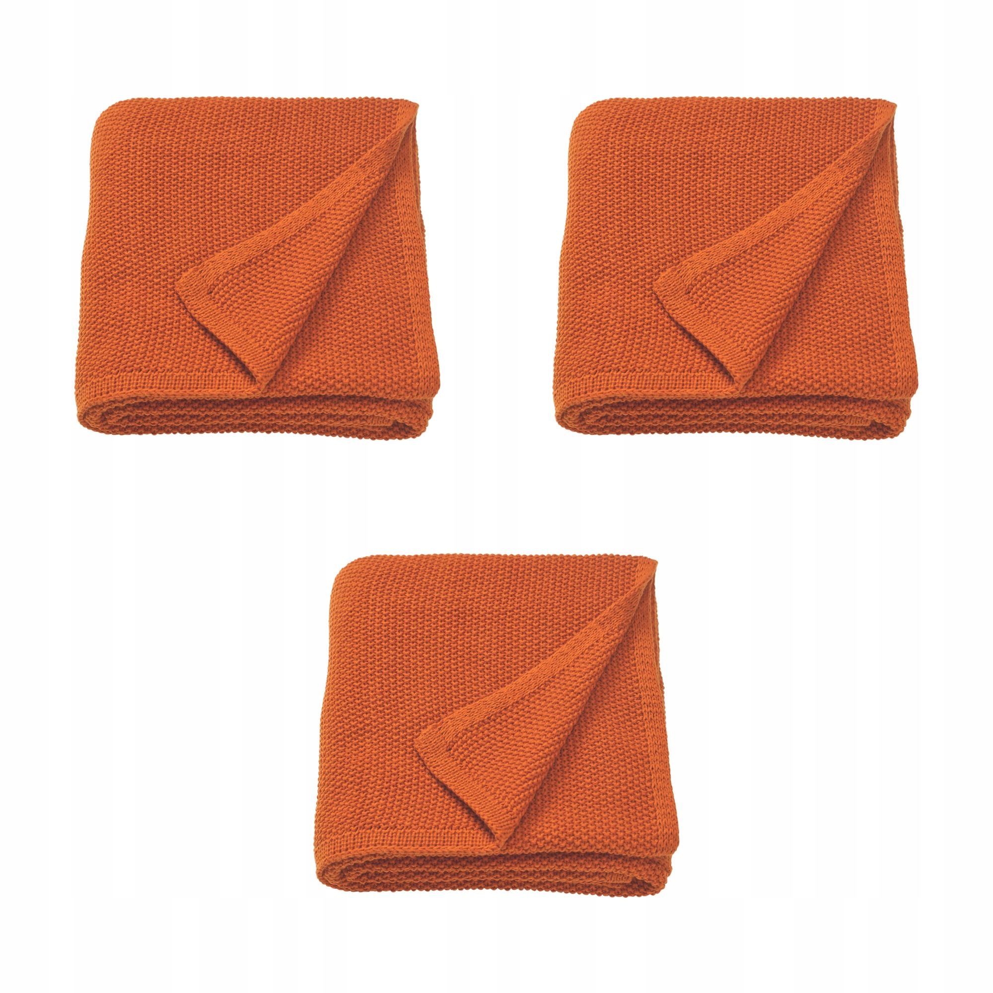 3 ks Humlemott Pled červenohnědý 130 x 170 cm