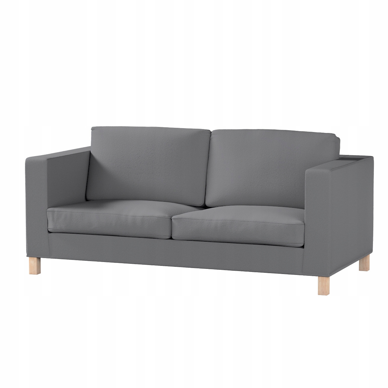 Potah na rozkládací pohovku Karlanda, krátký Ikea, tmavě šedá bukla