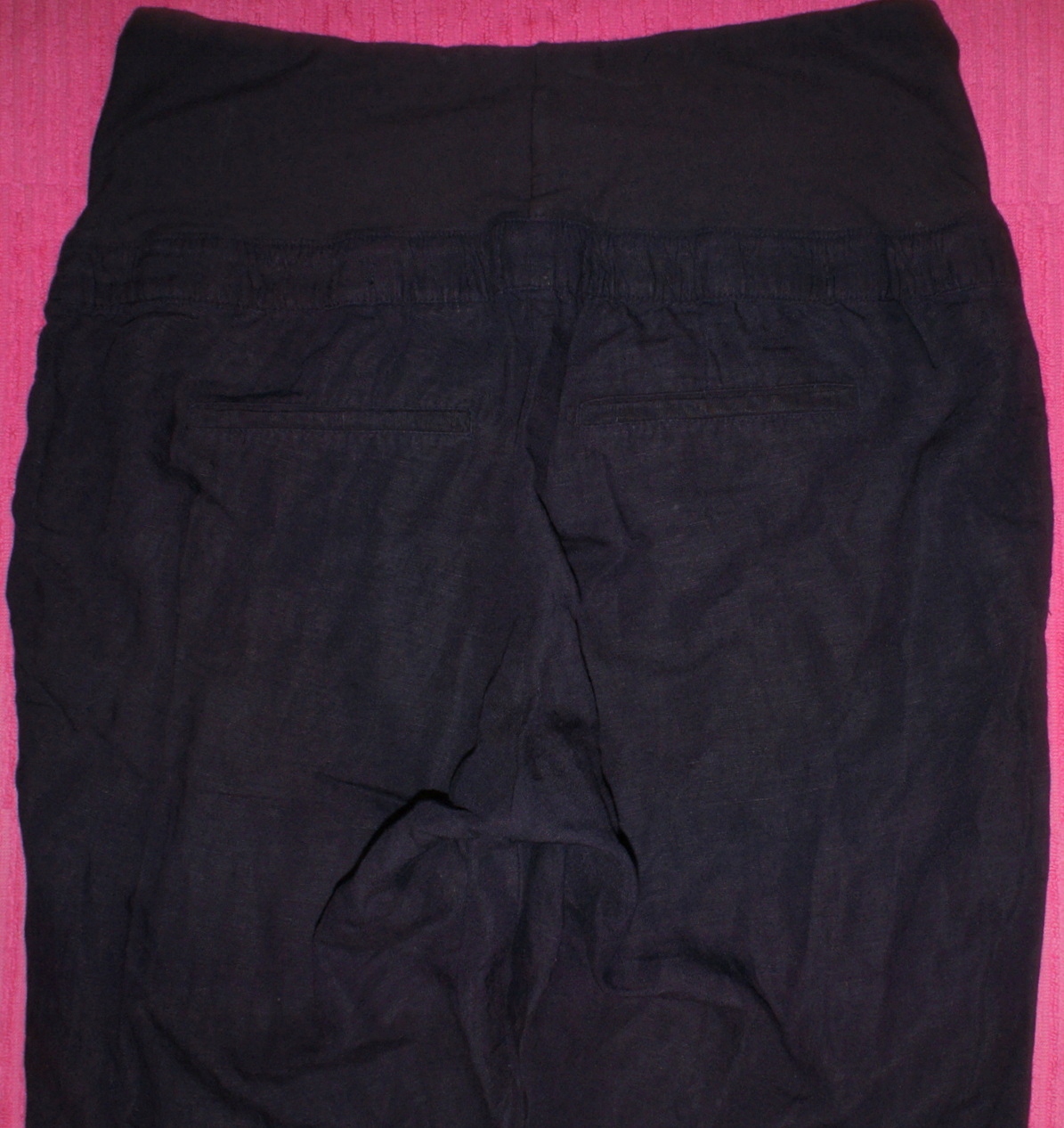 H&M MAMA - LNIANE CIĄŻOWE SPODNIE BIODRÓWKI 44 Model MAMA