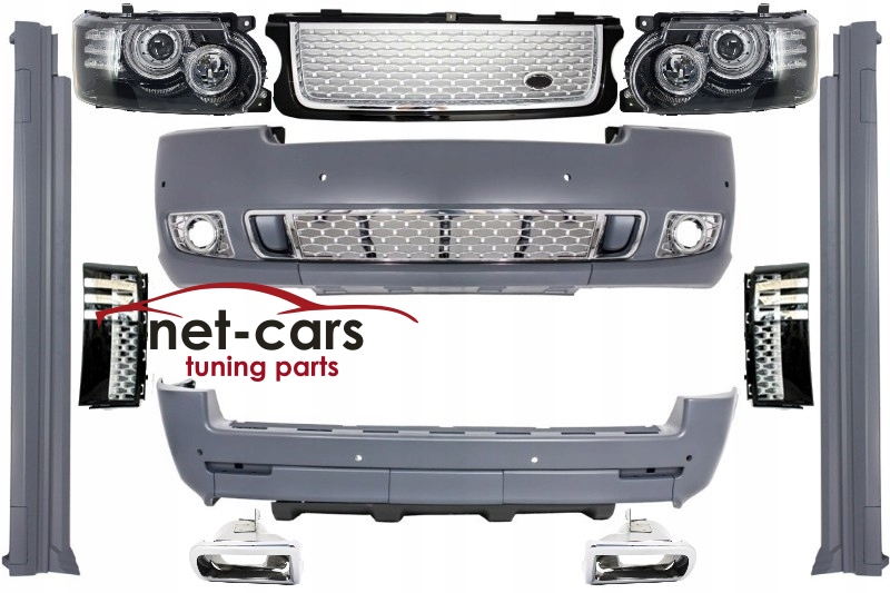 ZDERZAK LAMPY GRIL RANGE ROVER L322 09-12 ABIOGRAPHY