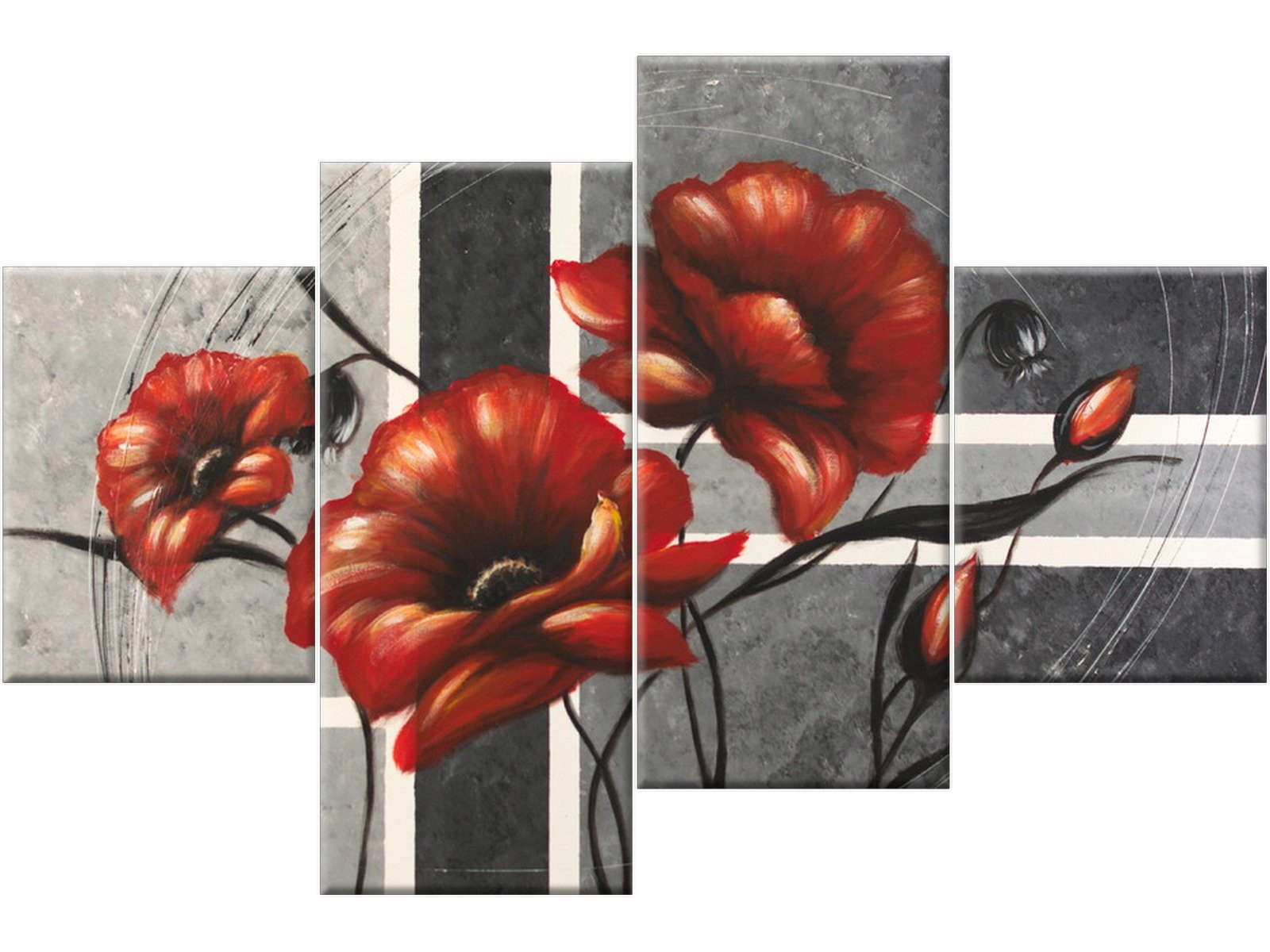 

Czerwone maki 120x80 Piękny obraz do mieszkania