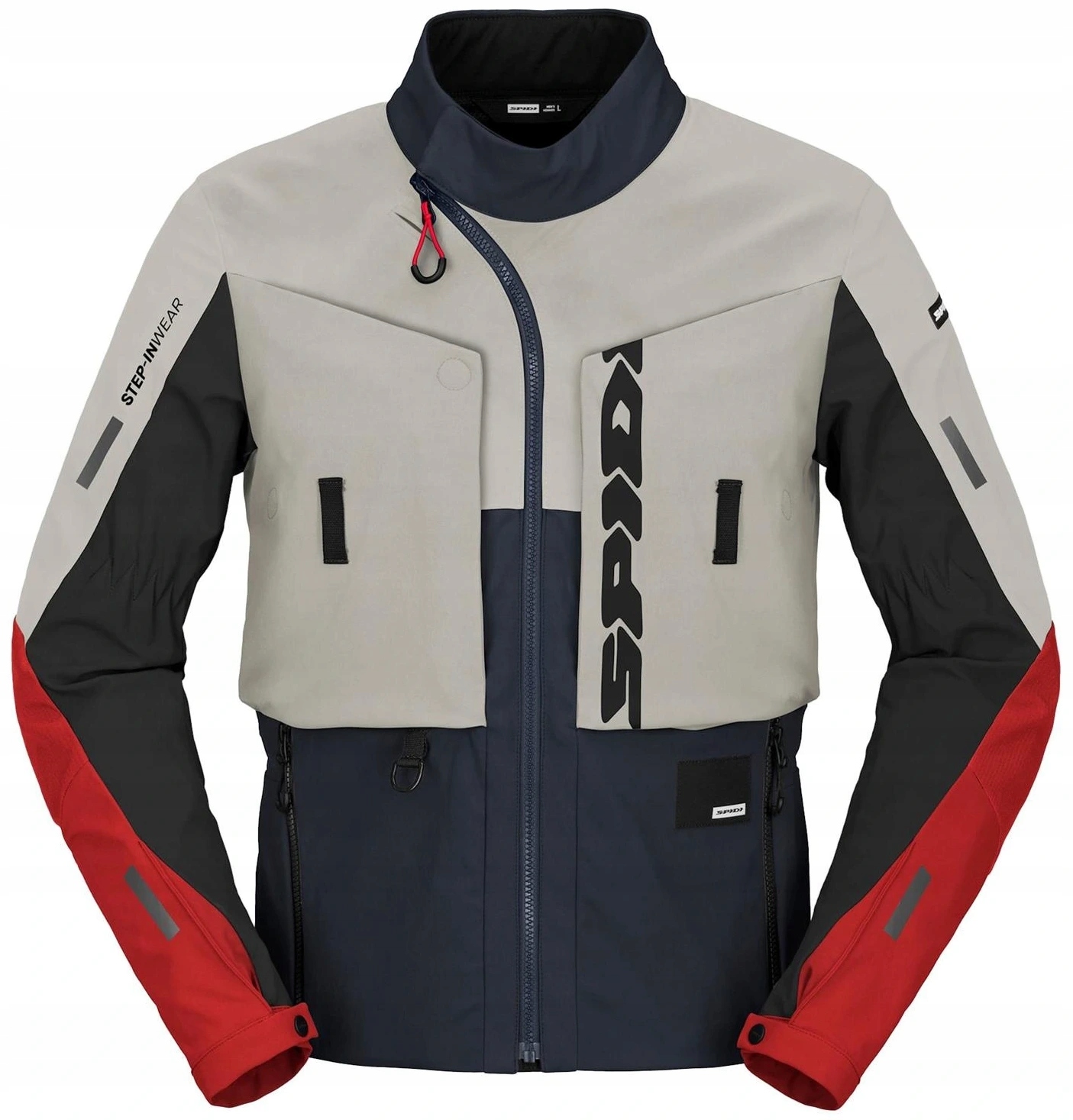 Spidi Frontier Blue Ice Red Pánska Motocyklová Bunda L