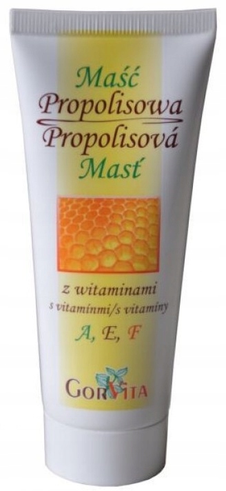 

Maść Propolisowa 10% z witaminami A,e,f Gorvita