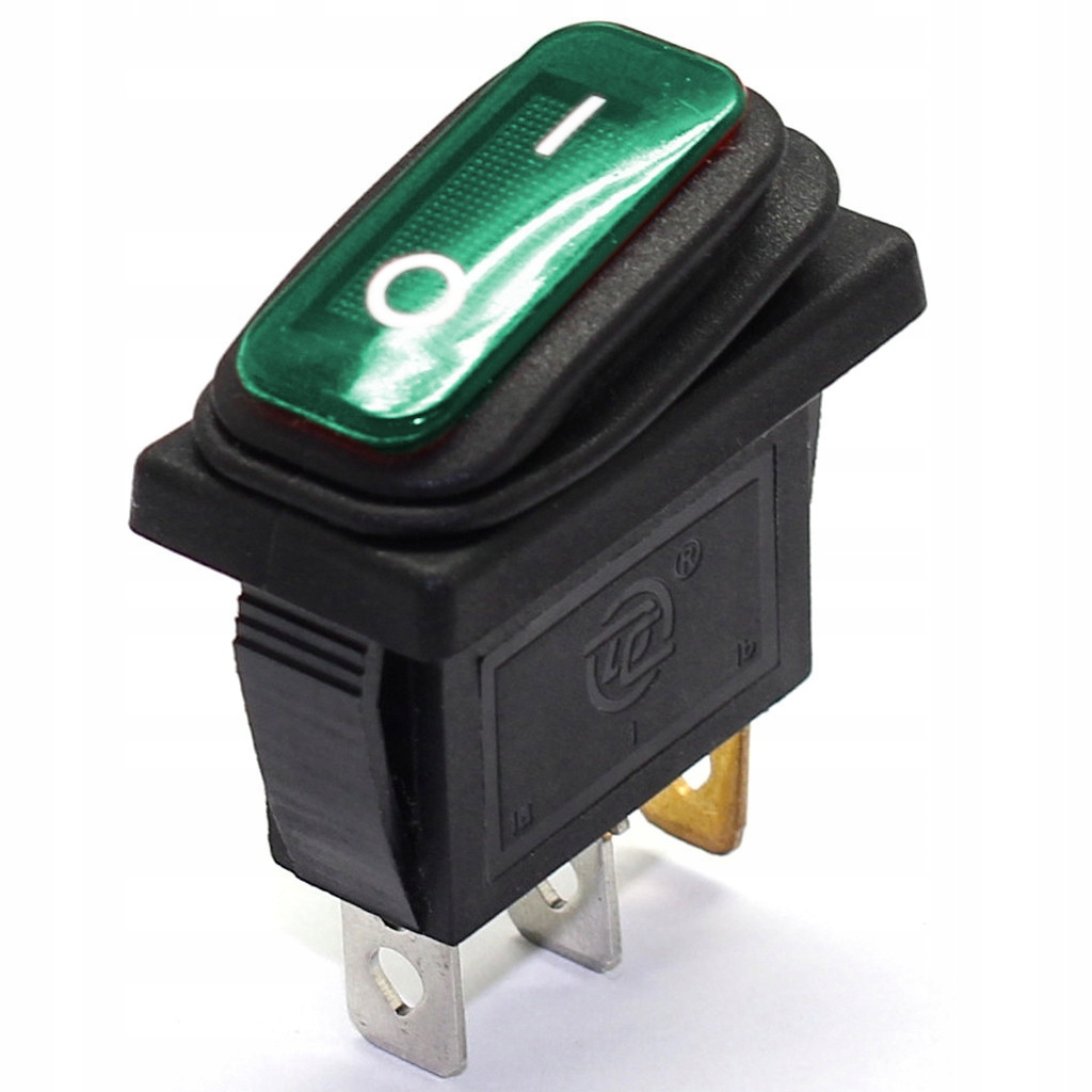

Przełącznik On-off KCD3 250V Zielony IP65