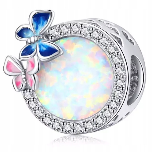 

Charms Zawieszka Modułowa Motyle Opal Srebro 925