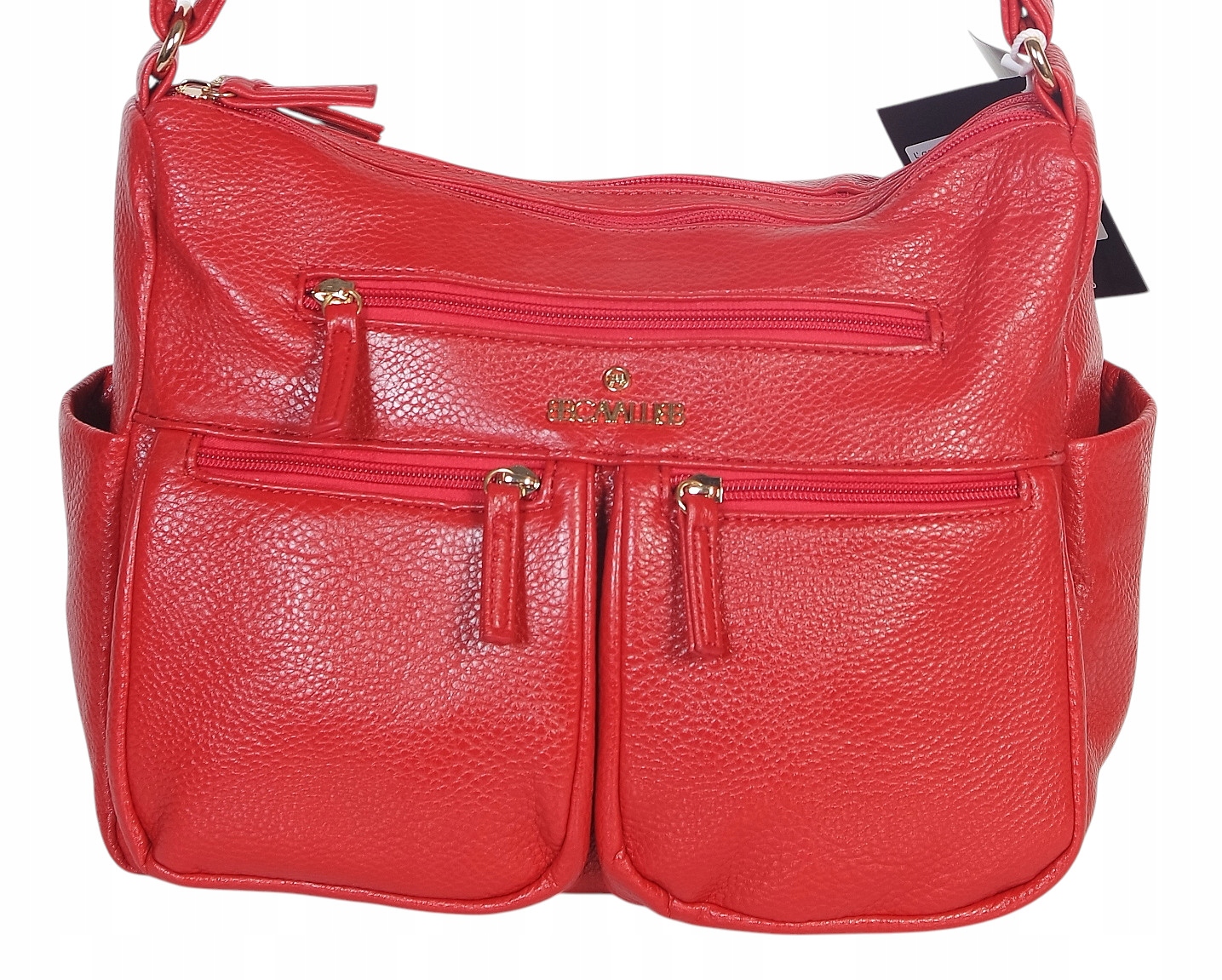 Cavalli Praktyczna torebka damska na długim pasku Kieszonki Dwie komory