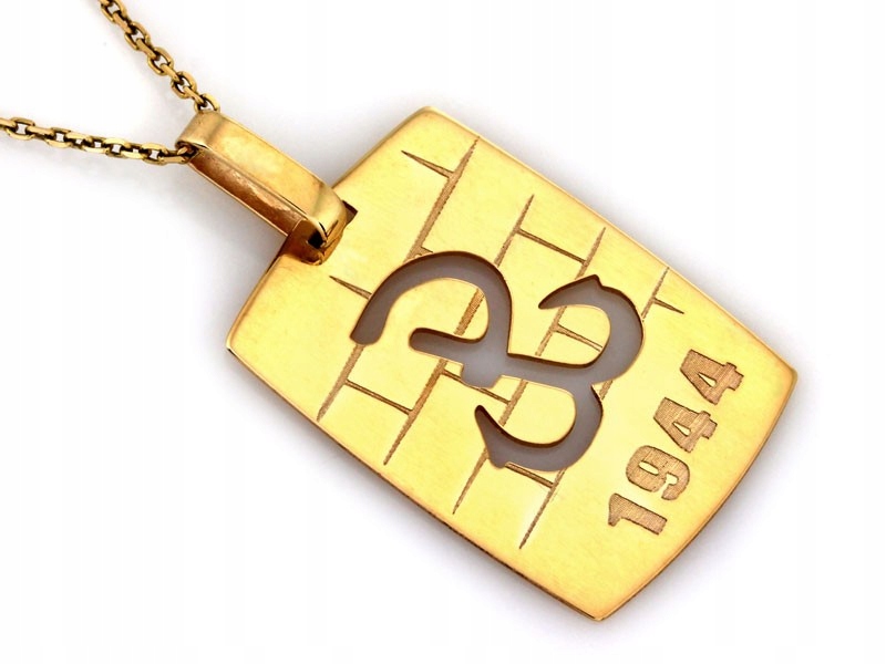 Zlatý přívěsek Polsko 585 14k 0.92g na Řetízek bez kamenů pro muže