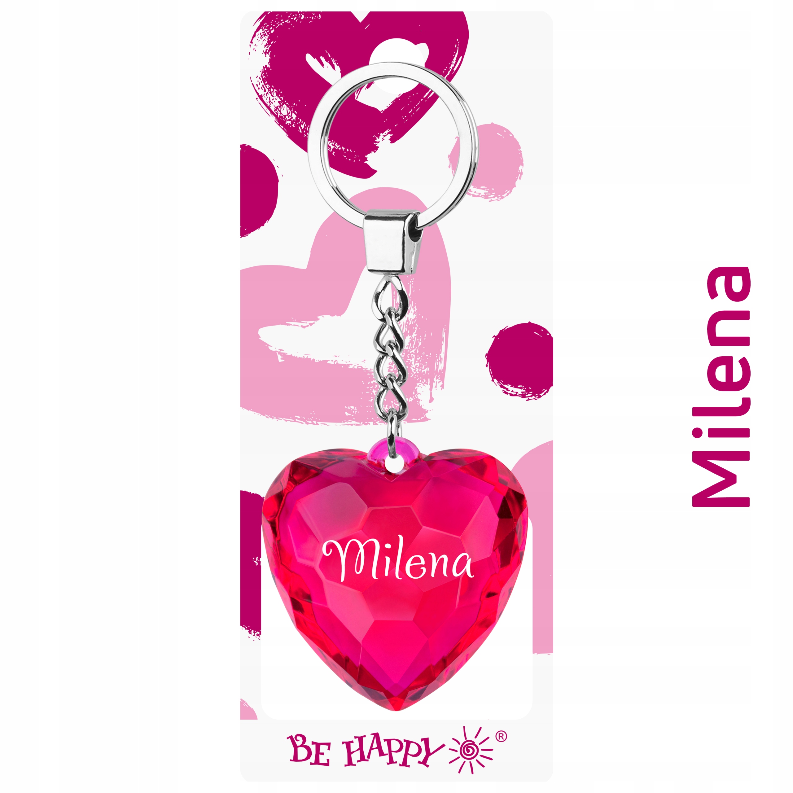 

Brelok Serce Prezent Upominek Milena