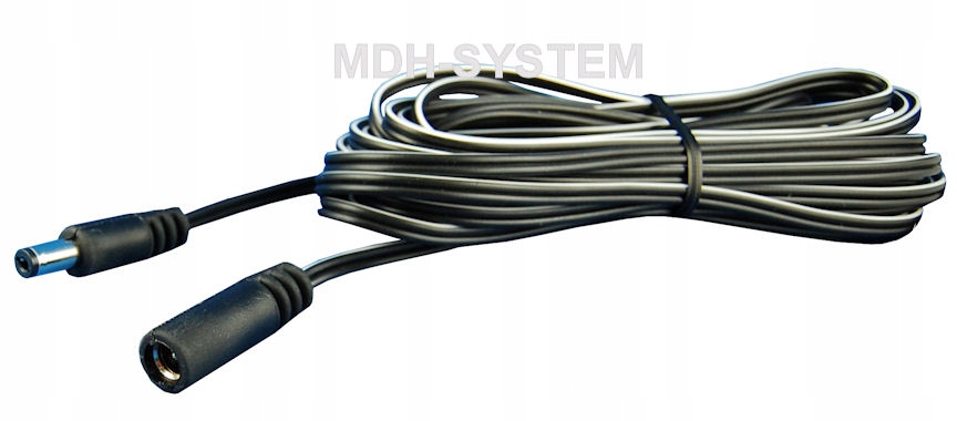 PRZEDŁUŻACZ PRZEWÓD ZASILANIA DC CCTV 5m 2.1 x 5.5 Marka Inna
