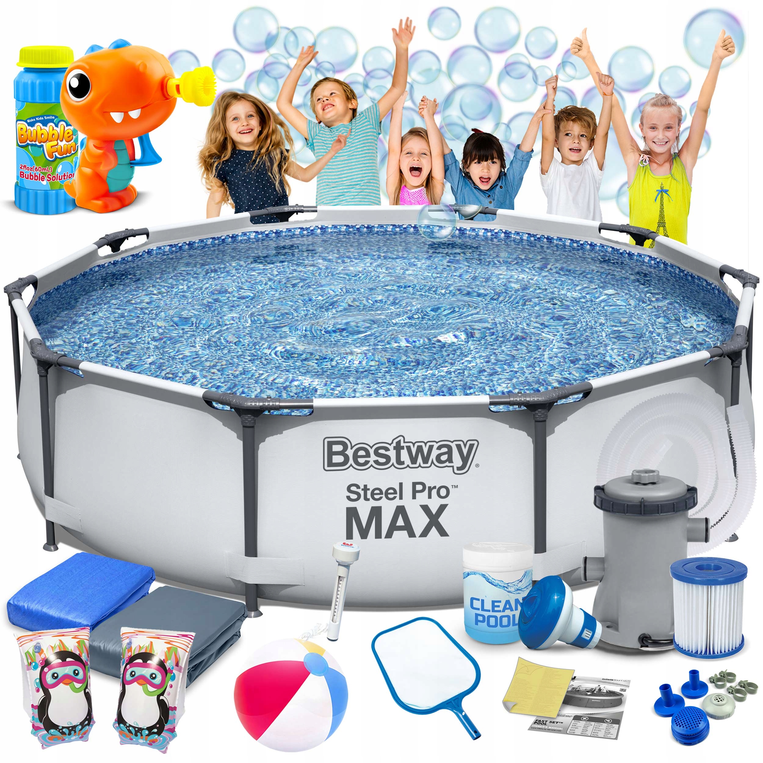 

Basen Ogrodowy Stelażowy 305x76cm Bestway 17W1 Max