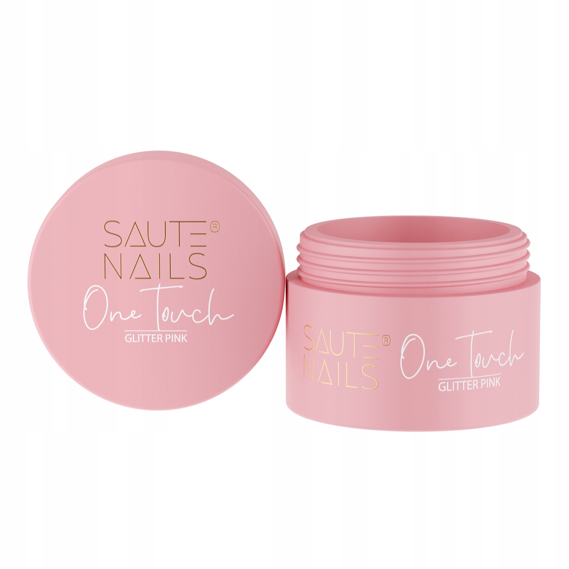 One Touch Glitter Pink żel budujący Saute Nails