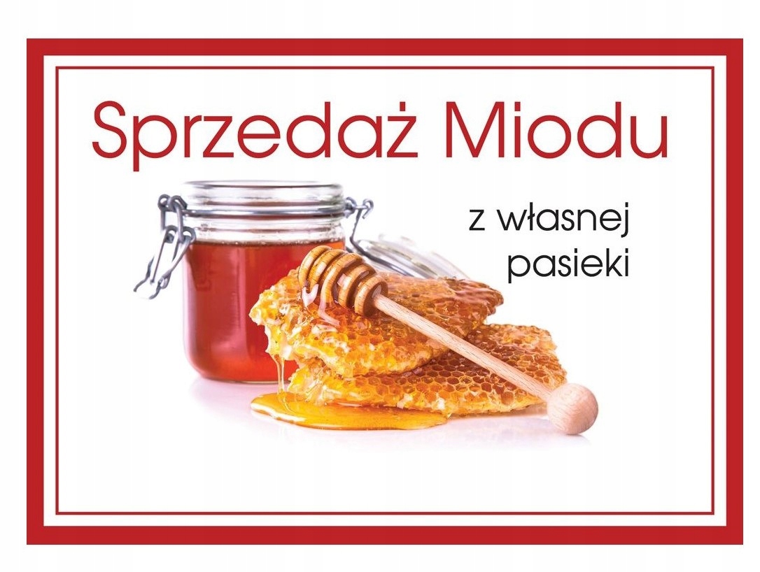 

Tablica Duża XXL reklamowa Sprzedaż Miodu F335