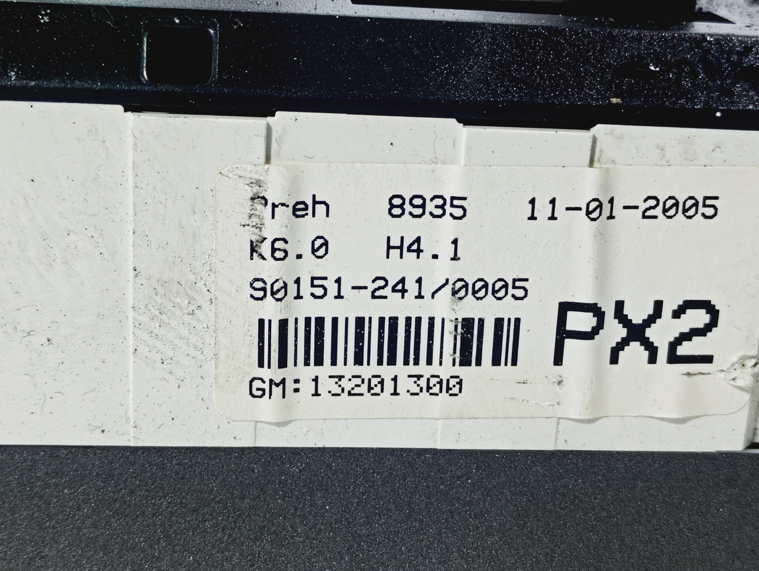 interrupteur bouton commande de climatisation OE 13201300 Opel Astra H 04-10