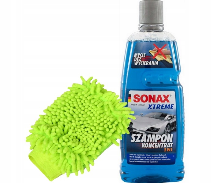 SONAX xTreme 1L SZAMPON DO MYCIA 2w1 + RĘKAWICA