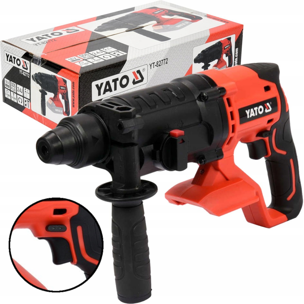 Vrtací Kladivo Sds+ 18V Bez Akumulátoru YT-82772 Yato