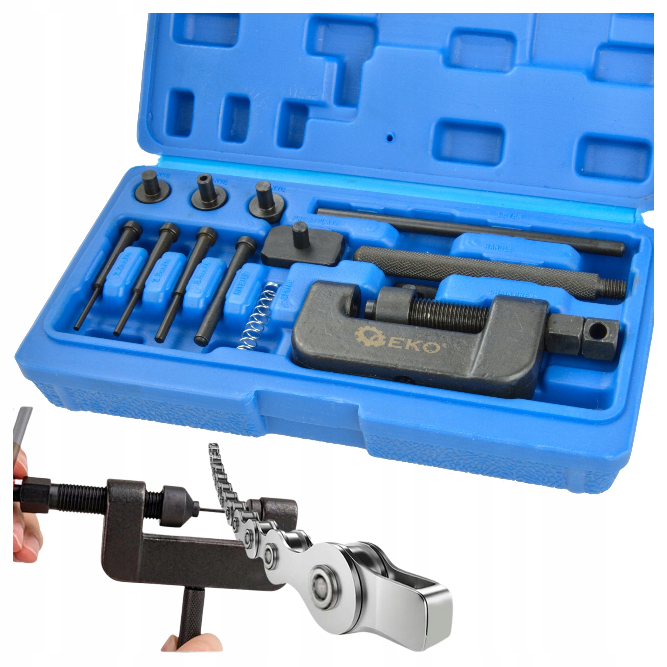 Geko заклепочник для мотоциклетных цепей g02682