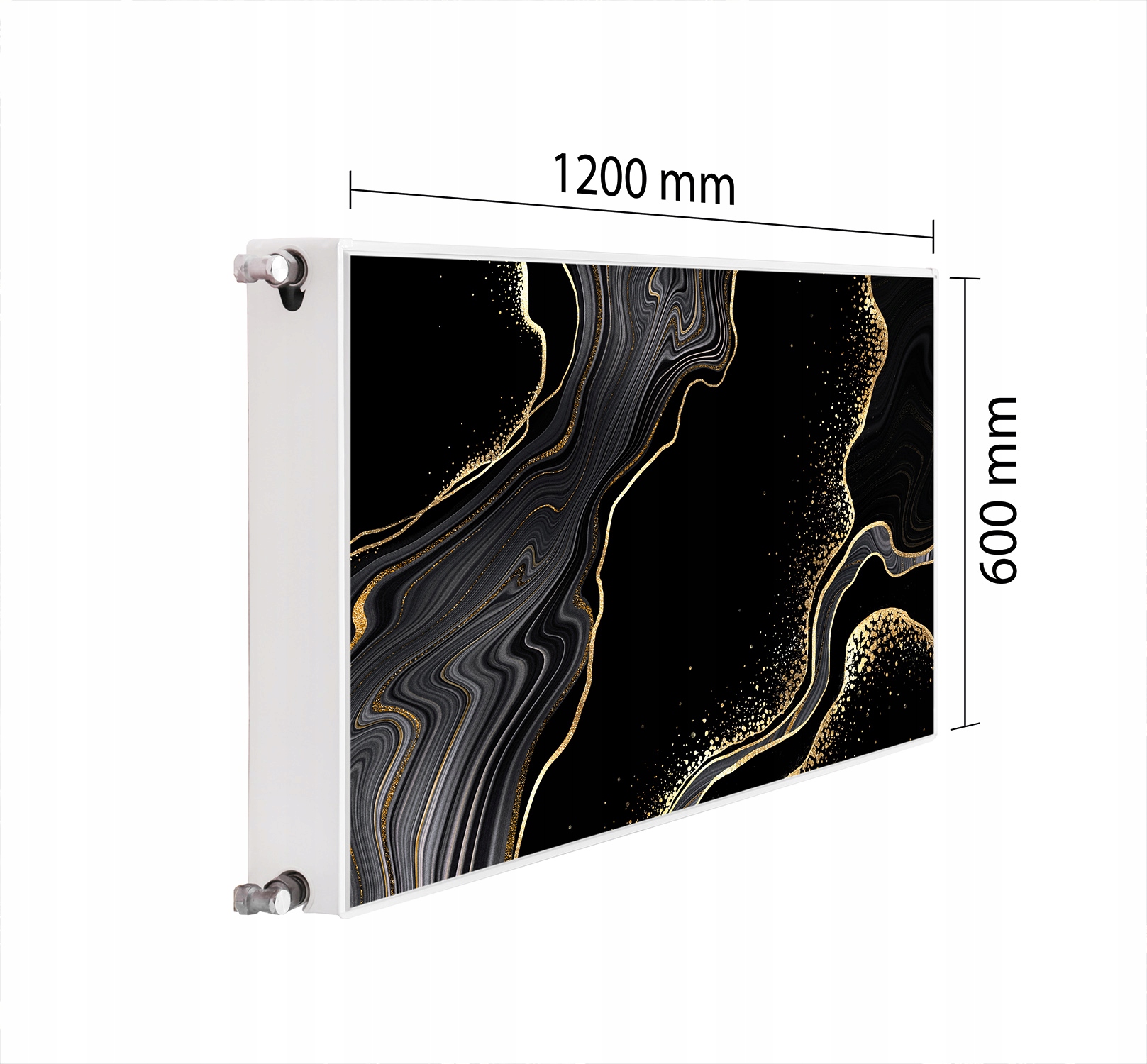 Maskovací Kryt Radiátoru 120x60 Mramorová Podložka Magnet