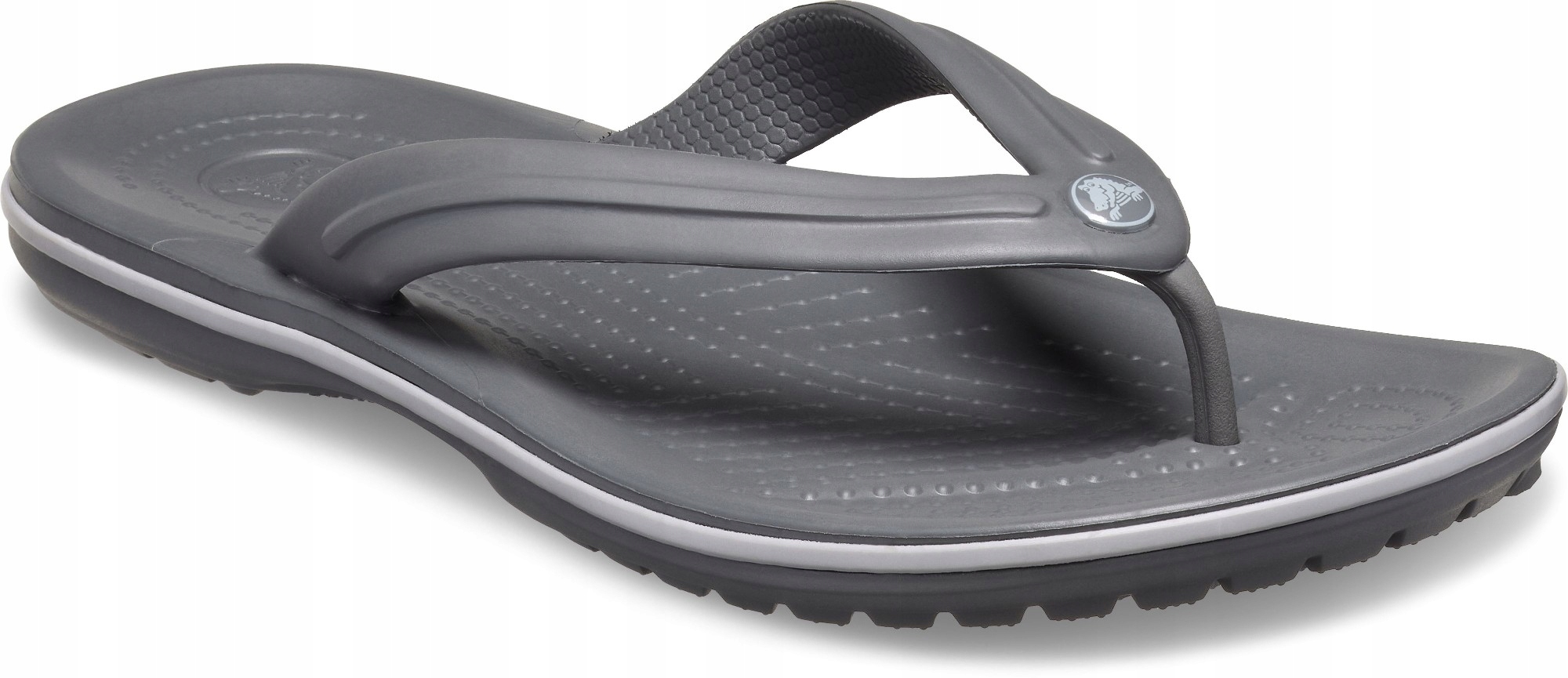 Crocs 11033-0EX Crocband Flip šedé žabky M8 W10 41-42