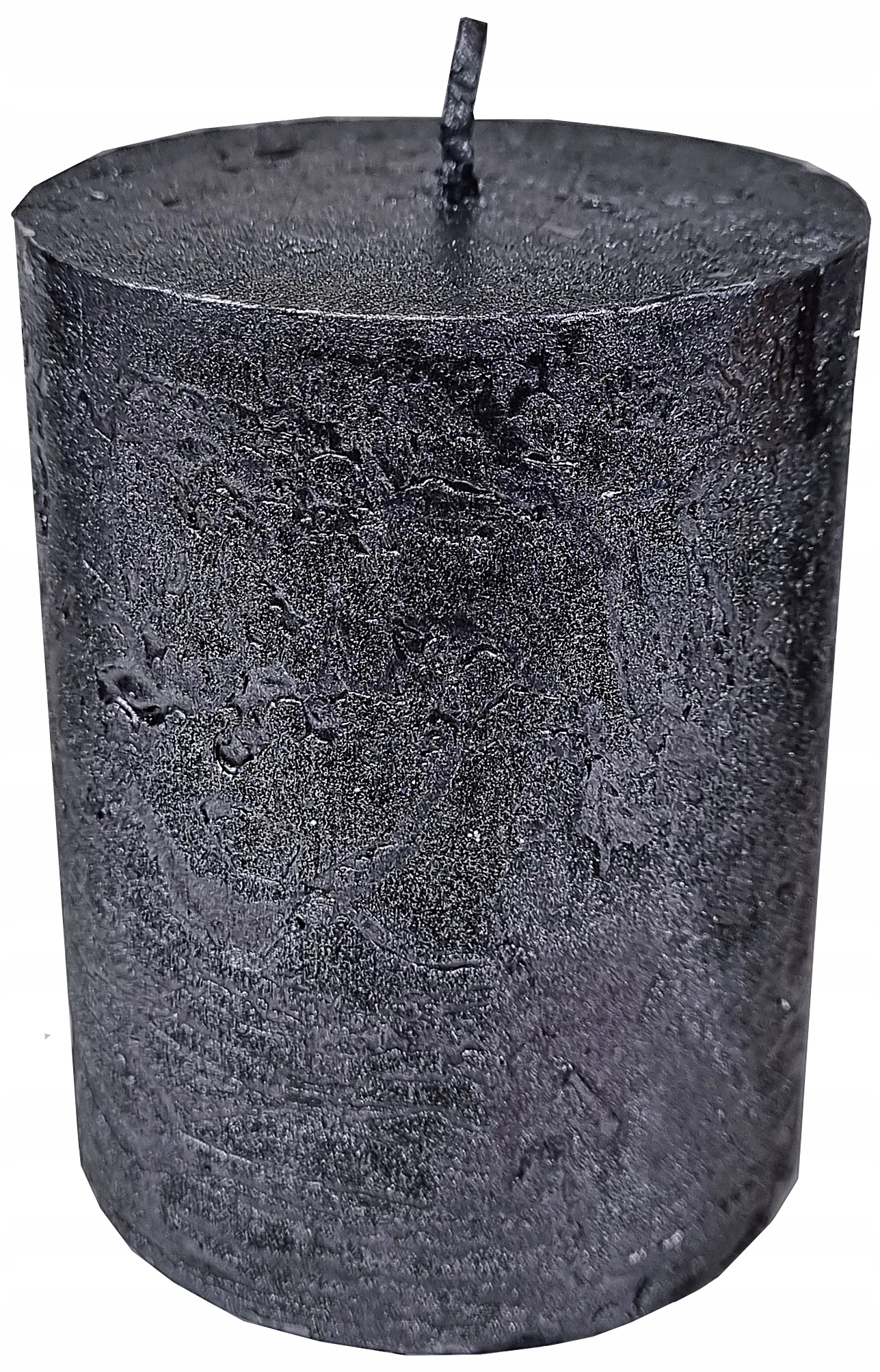 Ozdobna ŚWIECA CZARNA RUSTIC ARTMAN 9cm ŚWIECZKA