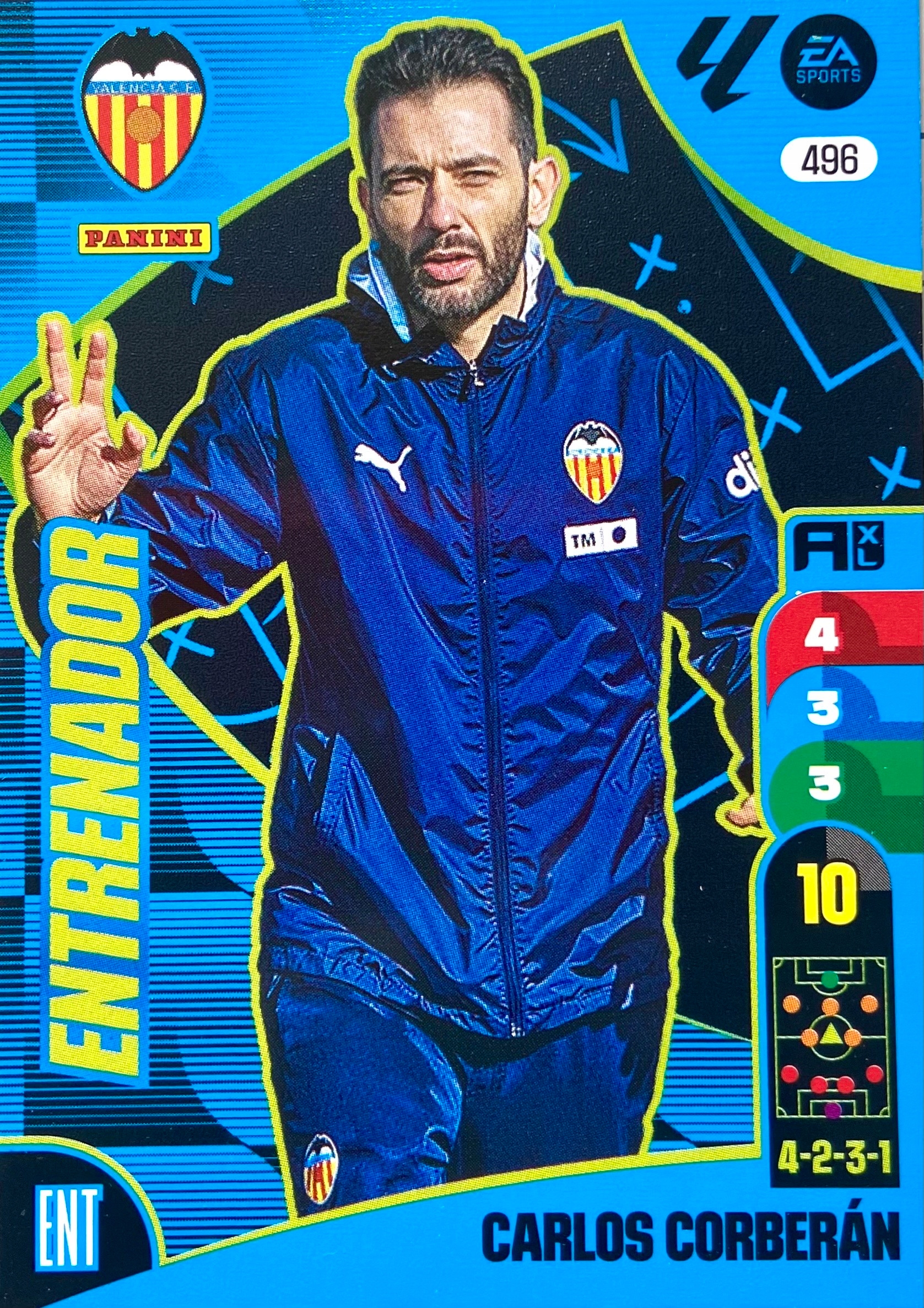 Panini La Liga 2024-25 2025 Entrenador 496 Carlos Corberan Valencia